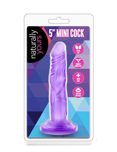 NATURALLY YOURS 5INCH MINI COCK PURPLE
