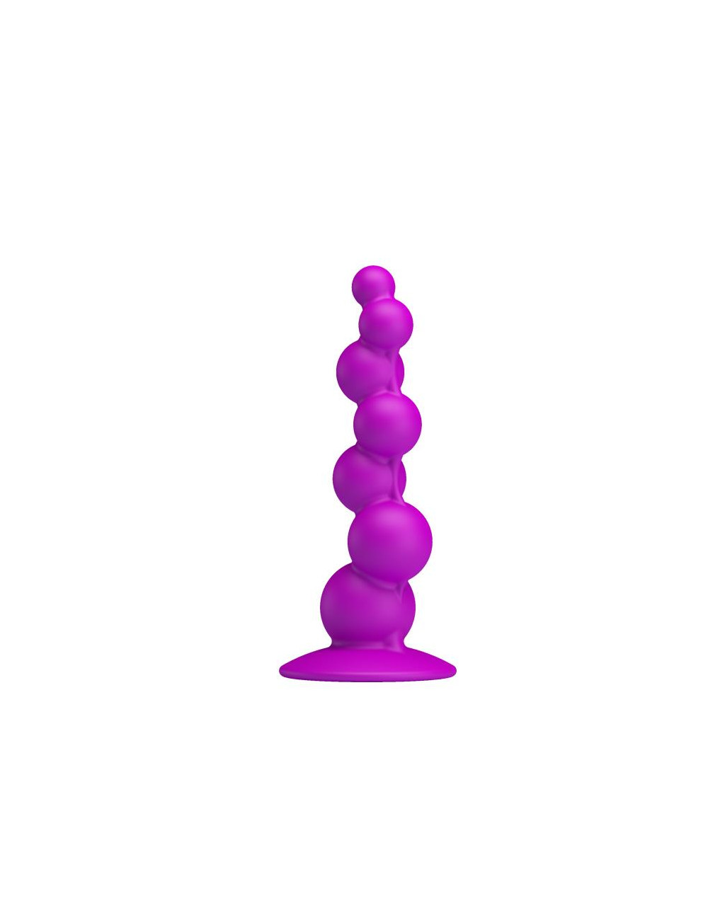 PRETTY LOVE Sturdy Dongwith – silikonowy korek analny z przyssawką, wodoodporny, fioletowy, zabawki analne/pręty