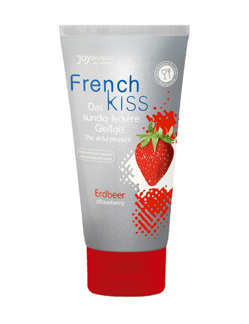 Żel Afrodyzjak Smakowy Strawberry Frenchkiss 75 ml – nawilżający, bezpieczny dla gum i latexu
