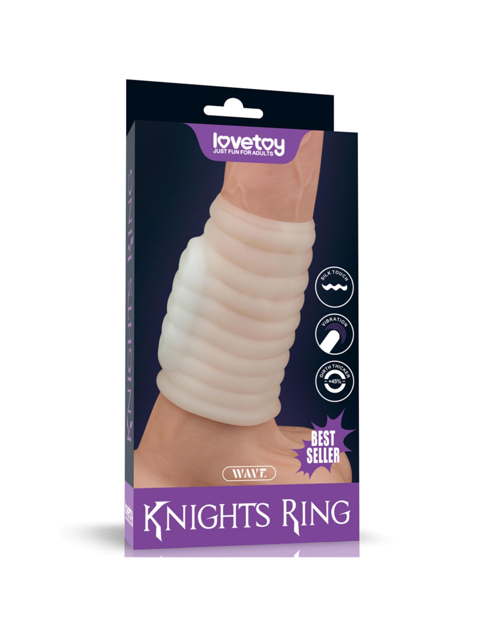 Lovetoy Vibrating Wave Knights Ring – elastyczny pierścień wibracyjny