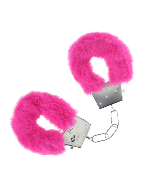 Ouch! Classic Fluffy Handcuffs - Różowe puszyste kajdanki