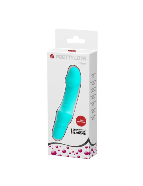 Pretty Love Stev Blue - Wibrator z 10 funkcjami, niebieski