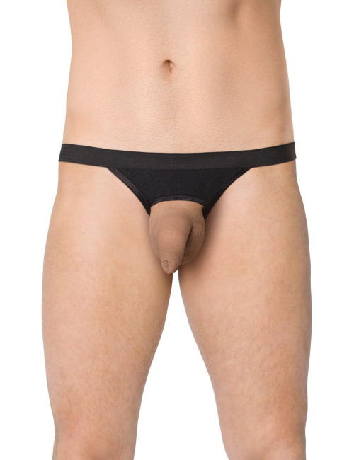 Softline Męskie stringi w panterkę Zebra 4532 OneSize