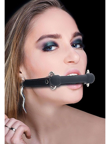 Ouch! Bit Gag Black – Knebel silikonowy BDSM, bez ftalanów