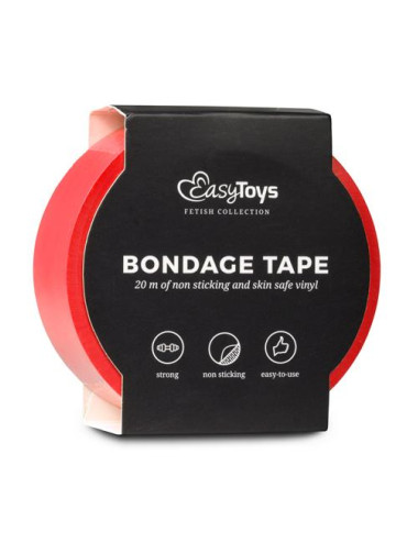 Wiązania-Red Bondage Tape 20 m