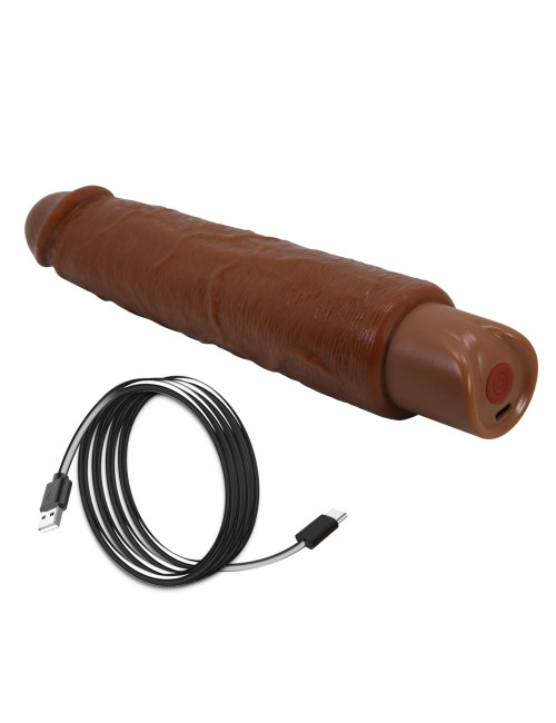 Pretty Love Soren Realistyczny Dildo Wibrator Brown Edition - 10 Trybów Wibracji