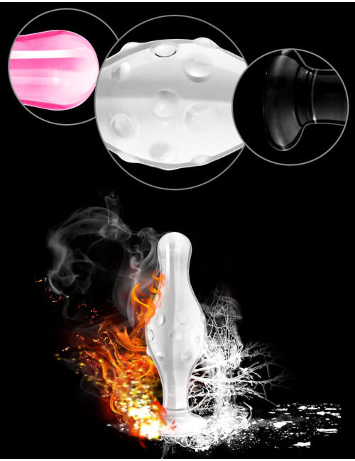 Lovetoy Glass Romance Przeźroczyste Szklane Dildo 4,5 cala