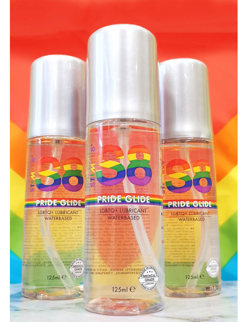 S8 Pride Glide Lube 125ml Natural - Afrodyzjakowy żel na bazie wody