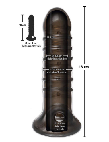 Penis Sleeve smoke-coloured