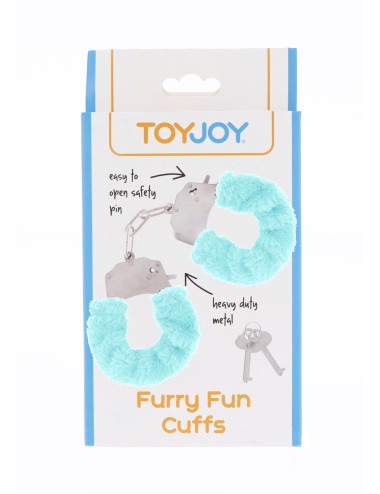 Furry Fun Cuffs Aqua
