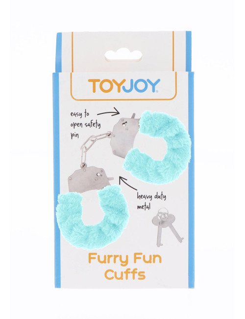 Furry Fun Cuffs Aqua