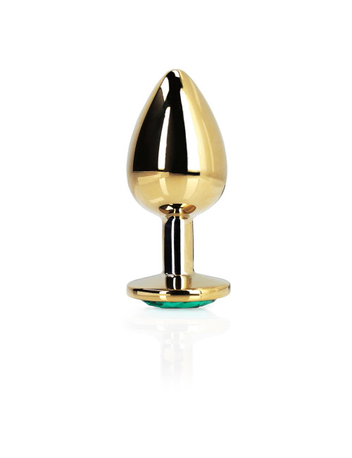 Round Gem Butt Plug Large – Biżuteria analna i zabawki analne, zatyczka z aluminium