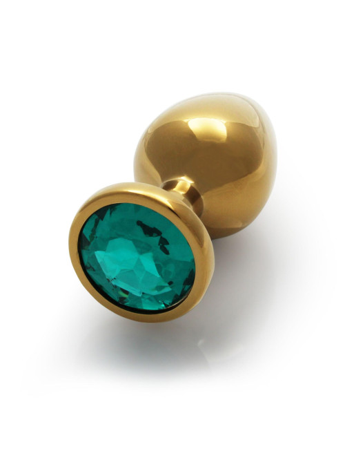 Round Gem Butt Plug Large – Biżuteria analna i zabawki analne, zatyczka z aluminium