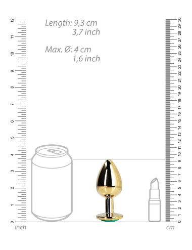 Round Gem Butt Plug - Large
