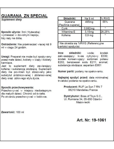 Supl.diety-GUARANA ZN 100 ML