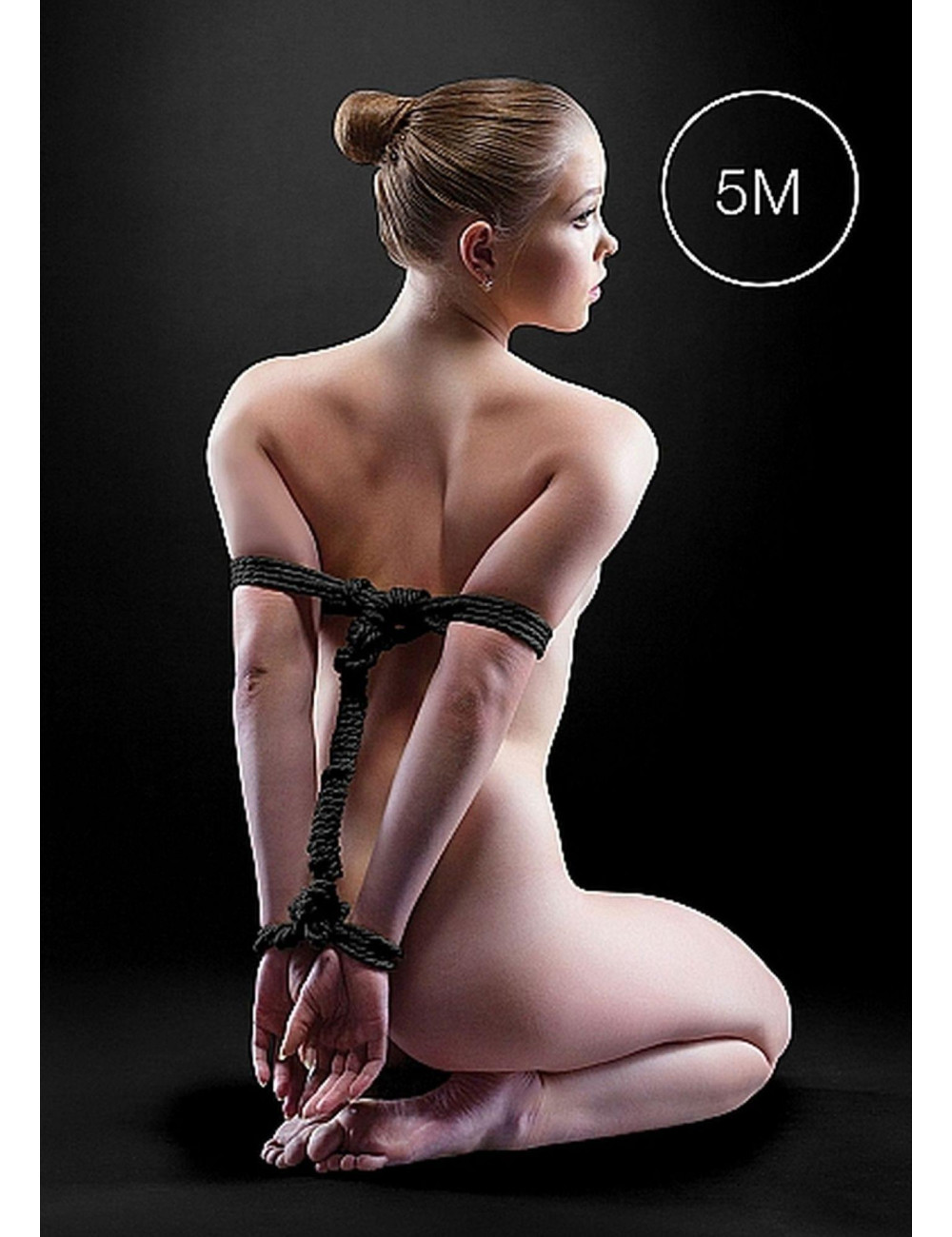 Japanese Rope 5m Black - Kagańce BDSM do Wiązania, Zabawki