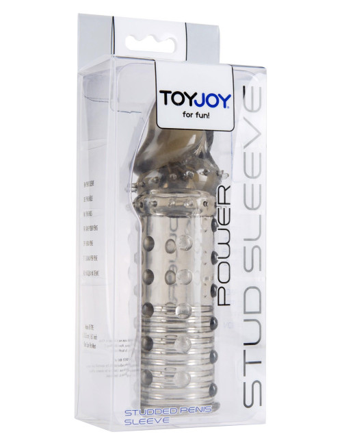 ToyJoy Power Stud Sleeve Szara Nakładka na Penis