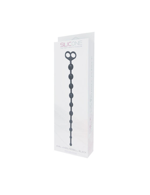Plug/kulki-FALLO ANALE ANAL JUGGLING BALL SILICONE BLACK