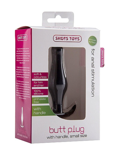 Butt Plug with Handle - Small - Black