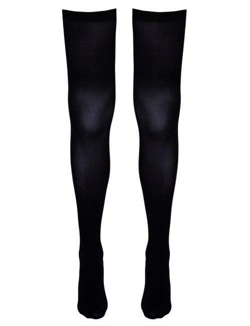 Cottelli Legwear - Czarne pończochy kabaretki S/M