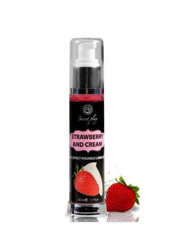 STRAWBERRY & CREAM HOT EFFECT KISSABLE LUBRICANT 50 ML