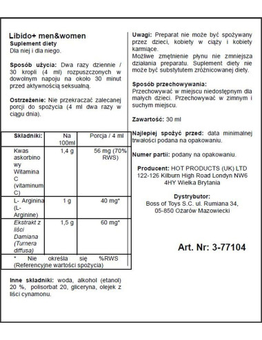 Supl.diety-Libido + (m+w) 30ml