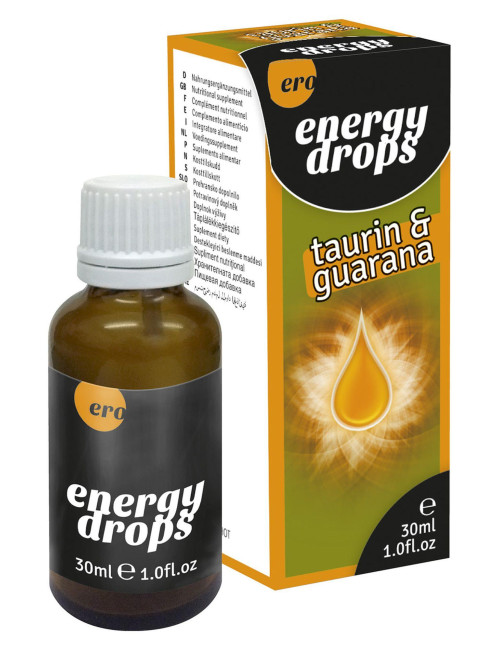 Hot Energy Drops Tauryna i Guarana Dla Par 30 ml