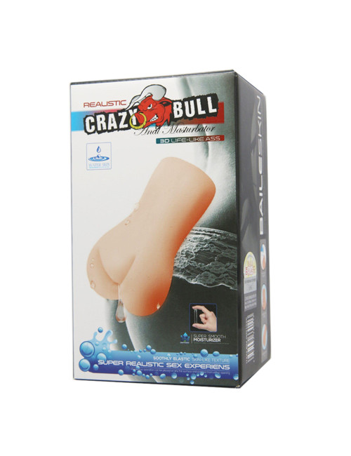 CRAZY BULL- REALISTIC 3D LIFE-LIKE ASS, Water lubricant