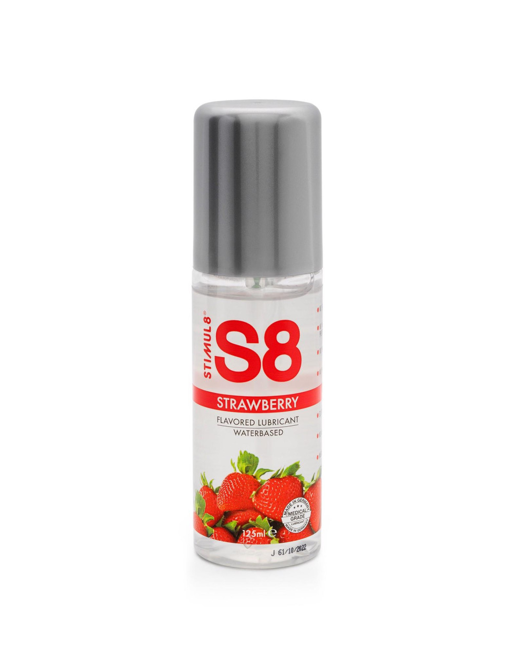 S8 WB Flavored Lubrykant Strawberry - Afrodyzjaki Żel Smakowy, Waterbase, 125ml