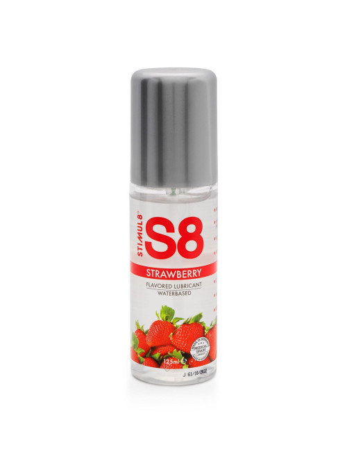 S8 WB Flavored Lubrykant Strawberry - Afrodyzjaki Żel Smakowy, Waterbase, 125ml