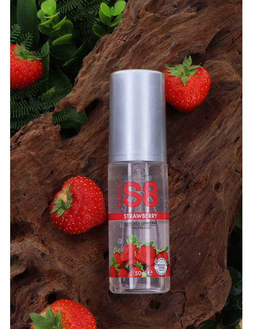 S8 WB Flavored Lubrykant Strawberry - Afrodyzjaki Żel Smakowy, Waterbase, 125ml