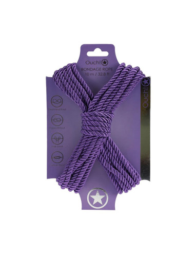 Polyester Bondage Rope - 32.8 ft / 10 m - Purple