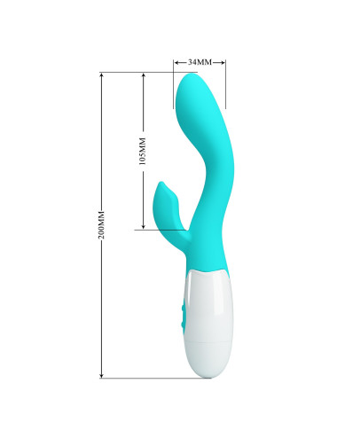 PRETTY LOVE - Brighty light blue, 30 vibration functions