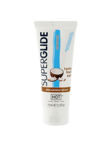Żel-HOT Superglide COCONUT- 75ml edible lubricant waterbased