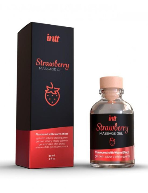 Jadalny Żel do Masażu Intymnego Intt Strawberry Kissable 30 ml