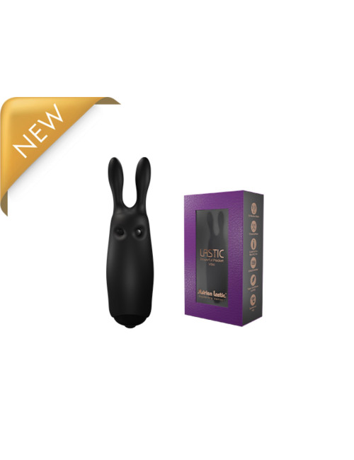 Stymulator-Wibrator - Lastic pocket vibe Rabbit Black