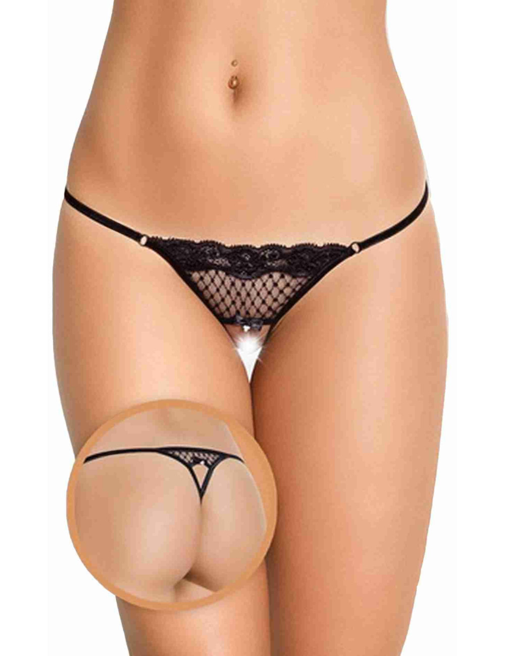 SoftLine Collection G-String 2415 Czarne S/L