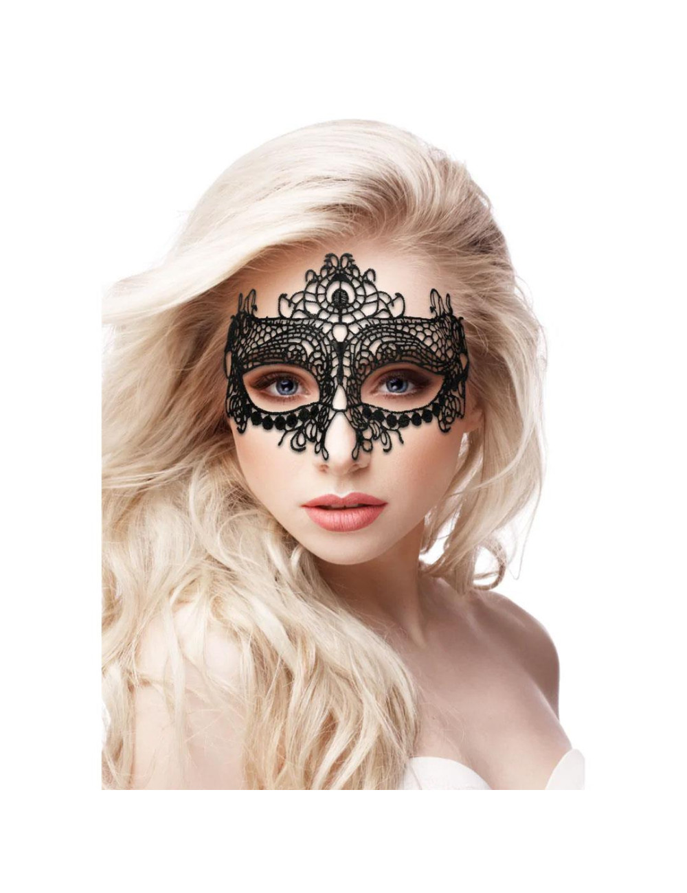 Ouch! Queen Black Lace Mask – Koronkowa Maska BDSM