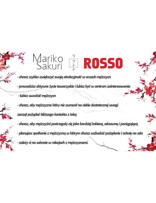 Feromony Mariko Sakuri ROSSO 15 ml - Afrodyzjaki Damskie dla kobiet