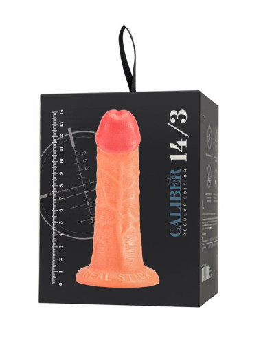 Realistic dildo Caliber 14/3 , PVC, flesh,  length 14cm, diameter 3cm