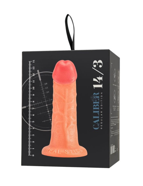 Realistic dildo Caliber 14/3 , PVC, flesh,  length 14cm, diameter 3cm
