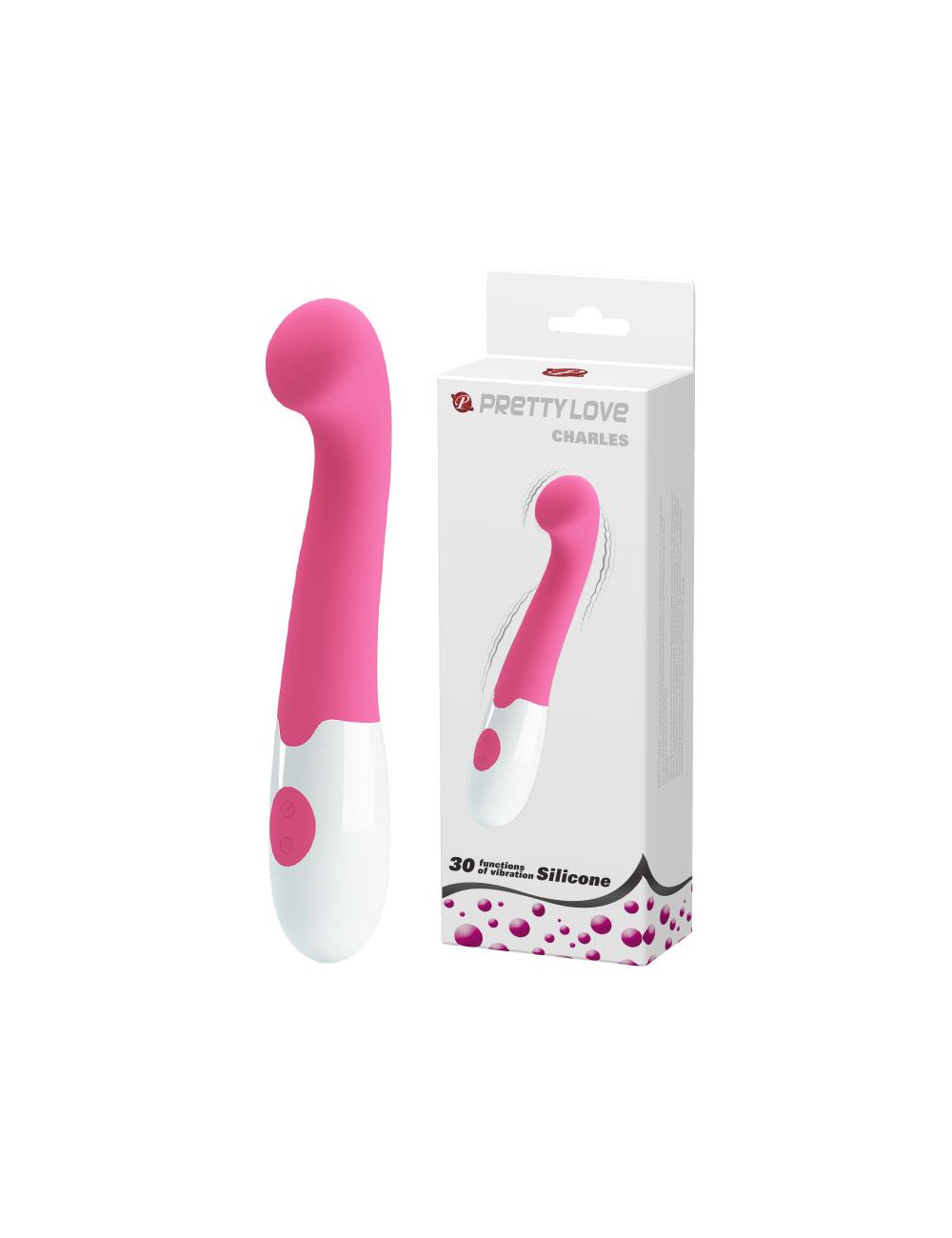 PRETTY LOVE CHARLES - Wibrator G-Spot, 30 Funkcji, Silikonowy, Zabawka Intymna