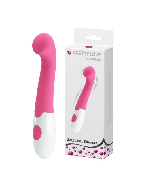 PRETTY LOVE CHARLES - Wibrator G-Spot, 30 Funkcji, Silikonowy, Zabawka Intymna