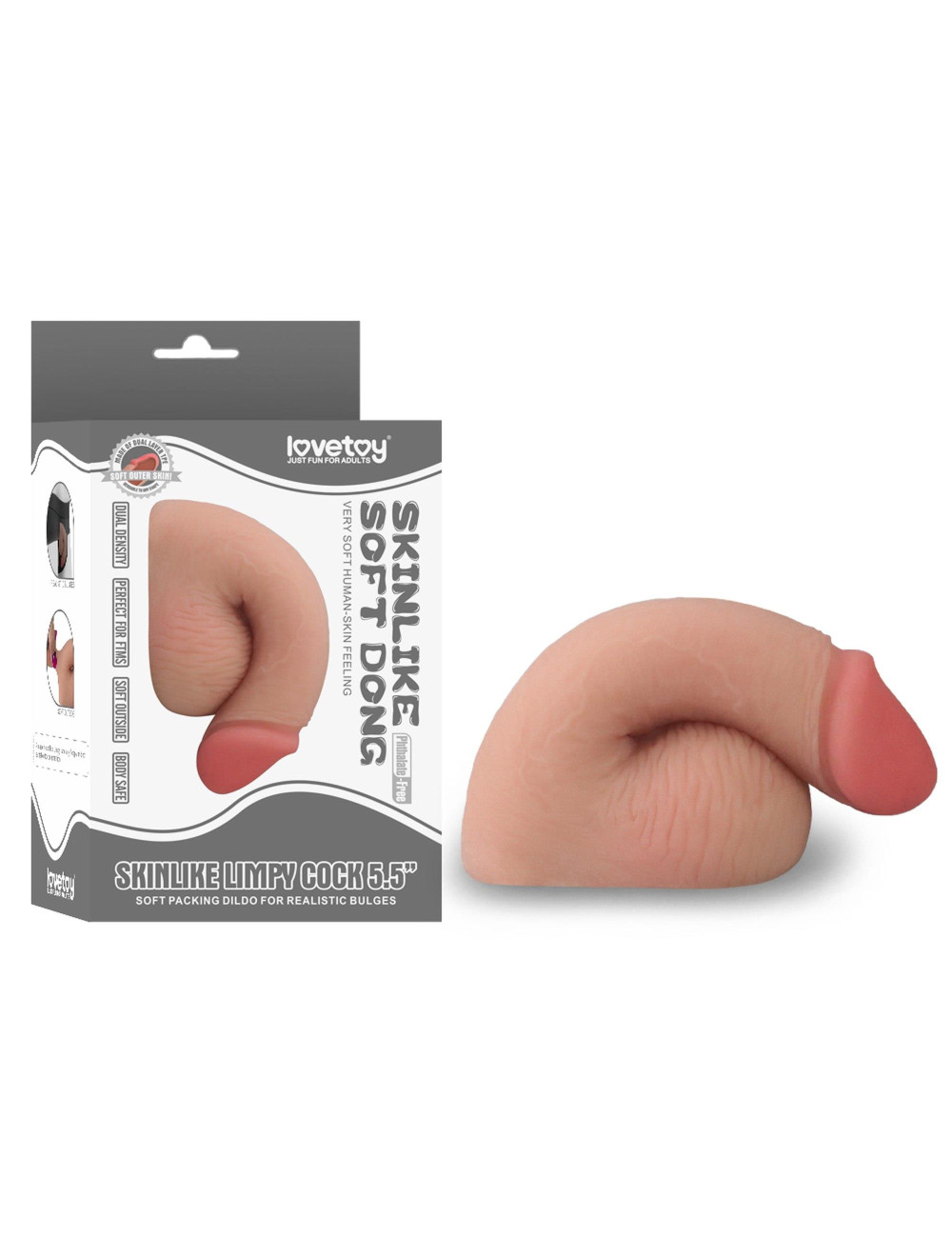 Lovetoy Skinlike Limpy Dildo 5,5" - Realistyczny dildo TPE