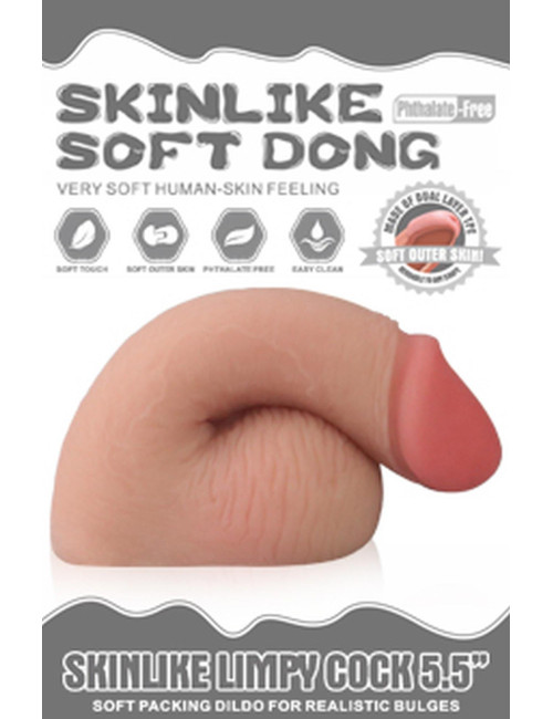 Lovetoy Skinlike Limpy Dildo 5,5" - Realistyczny dildo TPE