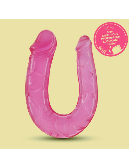 Crushious Pink Podwójny Dildo do podwójnej penetracji