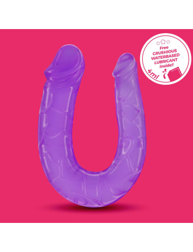 DOUBLE TROUBLE DOUBLE HEAD DILDO CRUSHIOUS PURPLE