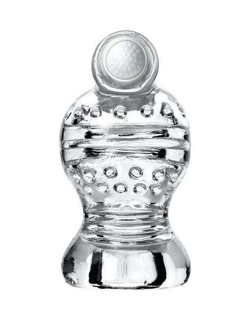 Lingam Shakti Wibrujący Masturbator TPE Transparentny 9cm