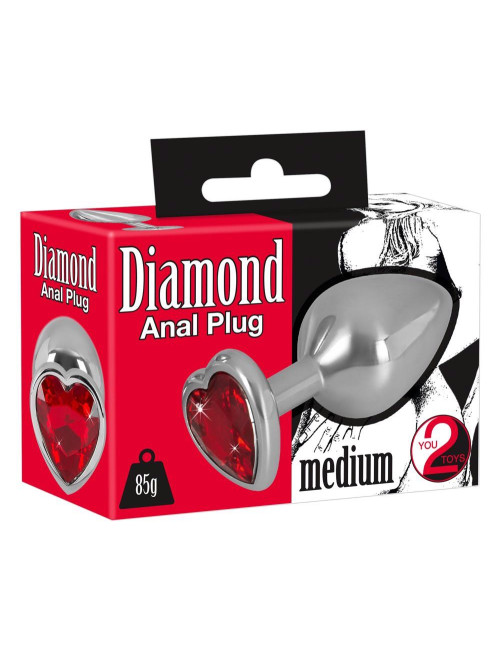 You2Toys Diamond Butt Plug Medium – Elegancki korek analny