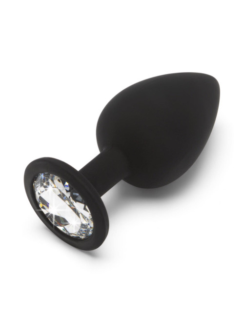 ToyJoy Diamond Booty Jewel Large Black – Ozdobny korek analny